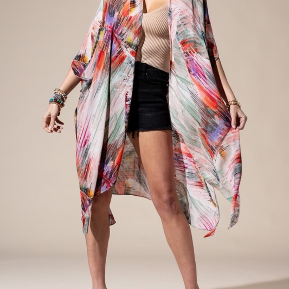 Brushstroke Multi Kimono